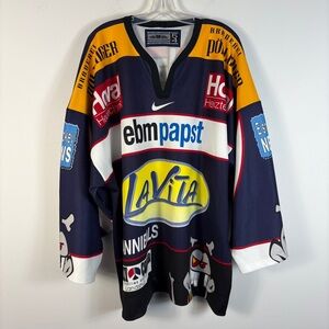 Vintage EV Landshut Cannibals Metzen Nike Ice Hockey Jersey Size 54 (L/XL)